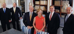 Left to right: John Collier, VP of waterscapes, pools, & spas; Randy Turkovics, president, Neal Signature Homes; Pat Neal, owner/chairman executive committee; Charlene Neal, president, Charlene Neal PureStyle; Michael Storey, president; Michael Greenberg, Southwest Florida regional president. Left to right: John Collier, VP of waterscapes, pools, & spas; Randy Turkovics, president, Neal Signature Homes; Pat Neal, owner/chairman executive committee; Charlene Neal, president, Charlene Neal PureStyle; Michael Storey, president; Michael Greenberg, Southwest Florida regional president.