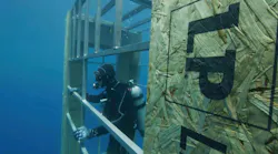 Some manufacturers will go to attention-grabbing lengths to assure users about the performance of their building products. This shark tank, with floors and corners constructed from LP's Legacy subflooring, is a perfect example.