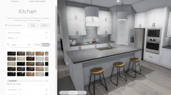 Rather than leaving buyers (and their sold-but-not-yet-started homes) in limbo and stalled during the pandemic, builders can utilize various tools to connect designers with homebuyers online for design center appointments. | Image: courtesy Roomored