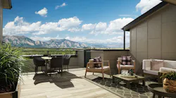 The roof deck at Live at Downtown Superior designed by DTJ Design. | Photo: Eric Lucero