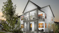While home interiors are being used more intensively and are being adapted to accommodate new uses, clean lines and simple forms on the exterior have staying power. | Photo: Eric Lucero for Wonderland Homes
