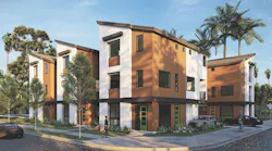 This detached live/work infill design from Kevin L. Crook Architect is located in a traditionally commercial neighborhood. | Rendering: courtesy Kevin L. Crook Architect