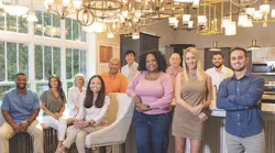 Many True Homes employees have been with the builder for at least a decade and some since the company started in 2007. From left, Ron Jenkins, personal builder; Melissa Podonsky, staff accountant; Paula Roth, land administration coordinator; Lyncel Earley, senior HR manager; Ruben Adjip, finance analyst/payroll manager; Parker Glaus, sales partner; Chan McCall, internet sales senior specialist; Allen Sturgill, client services quality manager; Olivia Walker, True advisor sales; Alex Giardina, estimator level III; and Brian Kehlor, internet sales specialist.