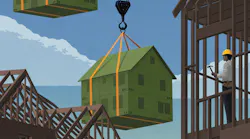 The market share of housing built using industrialized construction (IC) methods has been stagnant for years, after peaking at about 7% in 1998. But there are encouraging signs that IC is on the way up. | Illustration: Michael Glenwood