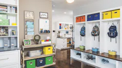 The family entry in the Marissa designed by TK Design and Associates offers a range of practical features to minimize clutter and maximize convenience. | Image: courtesy TK Design and Associates