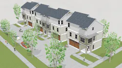 A Rendering Of The Exterior Of Larry Garnett's Jill Townhomes Scroll Down For More Images And Info