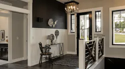 Newer homes like this one are more likely to be constructed with no- or low-VOC paints, glues, flooring, cabinetry, and finishes that decrease indoor air pollutants. But mechanical ventilation systems are still a must in new construction, which creates a much tighter building envelope than older homes.