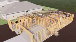 Digibilt uses Revit BIM tools to create a digital model of the house to identify any issues before the house gets built, like plumbing that would run into HVAC ducts. The virtual model also sheds light on any potential efficiencies, such as eliminating unnecessary parts.