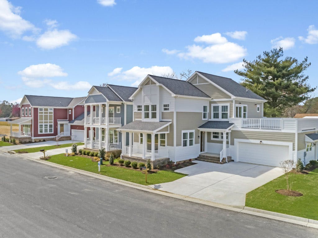 The 'net zero ready' homes at Healthy Communities' Walnut Farms development in Williamsburg, Va., feature a host of energy-saving materials and systems, from enhanced exterior sheathing and insulation, to variable-speed AC units, to energy recovery ventilation units.