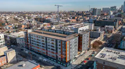 4233 Chestnut is a modular apartment complex complete with a green roof deck, fitness center, study and game rooms. Photo courtesy VBC