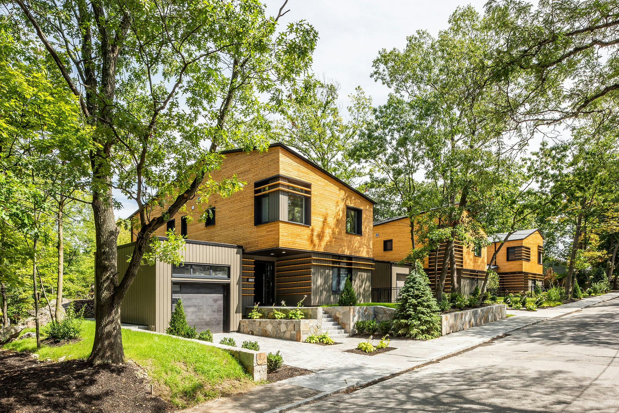 Brucewood Homes passive house-designed project in Boston, Massachusetts. Photo courtesy RODE Architects