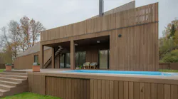 19%20 Thermory Cladding Ash Installation Modern House
