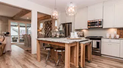 An Expansive, Open Kitchen And Living Area Provides A Feeling Of Depth In This Compact Home