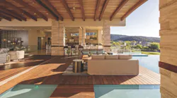 “The key is to make outdoor space feel as if you’re still indoors,” says Dan Coletti, president of Sun West Custom Homes, in Las Vegas. (Photo: courtesy Sun West Custom Homes)