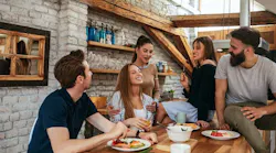 Lunch is better when it is shared with friends By bernardbodo - Adobe Stock