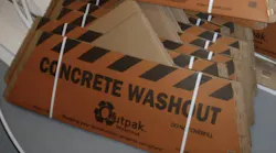 Portable prefab washouts for concrete and small jobs, stacked and ready for use. | Photos: courtesy IBACOS