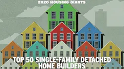 Top 50 Single Family Detached Home Builders Housing Giants