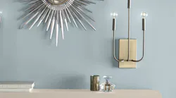 Among Behr Paint's colors for 2021 are Day Flower on the wall and Almond Wisp on the fireplace. (Photo: courtesy Behr Paint Company)