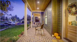 Front porch of all-electric home in Denver. | Photo: David Schultz