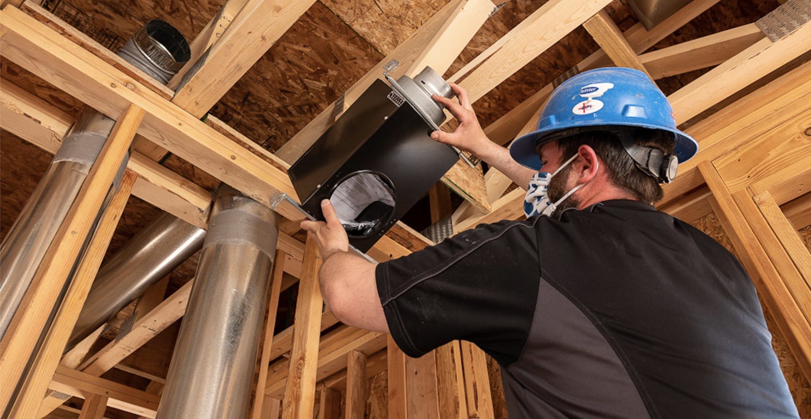 One solution for providing mechanically balanced ventilation that's not only more affordable and reliable, but also easy to install and maintain, is a ventilation supply fan that introduces fresh air to an HVAC return duct. | Photo: Eric Lucero