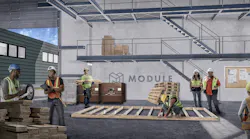 Artist's rendering of the Last Mile Lab worker training area. The Pittsburgh-based construction testing facility includes vocational training to bring more diversity to the construction workforce. | Rendering: courtesy Last Mile Lab