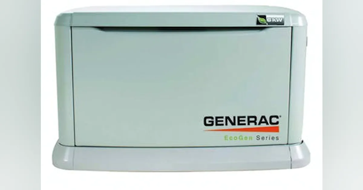 Generac EcoGen automatic standby generator | Pro Builder