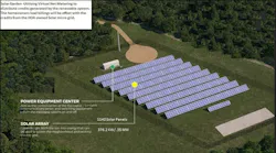 If approved, this shared solar garden will allow Virginia developer Healthy Communities to build solar-powered homes without cutting down nearby trees. Courtesy Healthy Communities