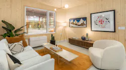 Forterra has produced a prototype unit using cross-laminated (CLT) wood, replacing traditional carbon-intensive building practices and materials while also lowering the cost of construction. Photo courtesy Forterra