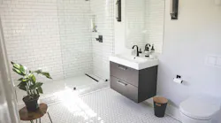 Quick Drain Industrial Linear Cosmo Style Matte Black Min