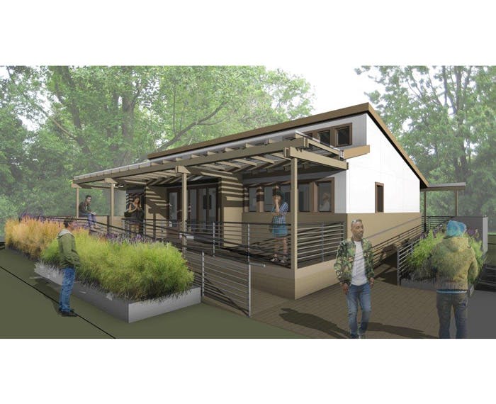 66fdcd6da897b57dfab21bdc Digital Rendering Of Exterior Of Survival House An