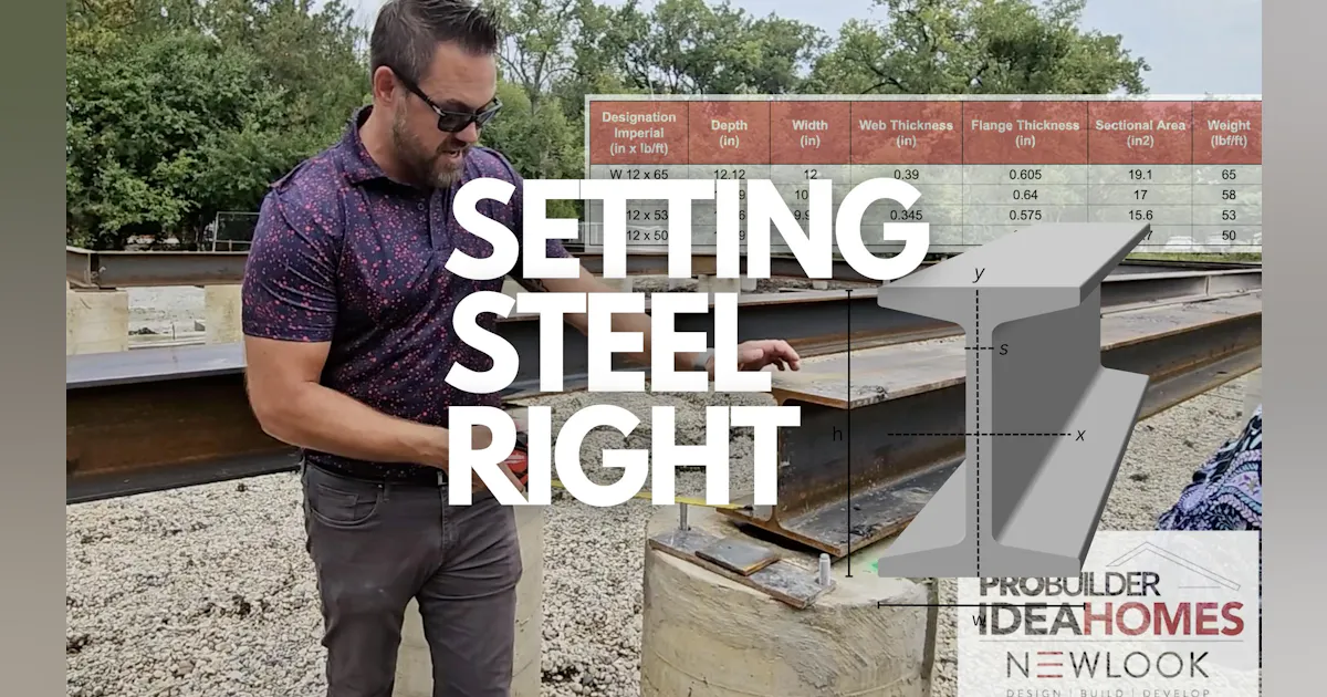 Setting Steel NEWLOOK Video: Setting Steel Right On Concrete | Pro Builder
