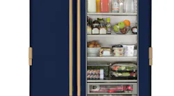 True Refrigeration 48 Inch Glass Door Fridge Cobalt Blue