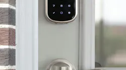 Yale Home Navis Paddle Push Pull Door Lock Straight On