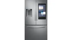 Samsung Family Hub Fridge Front With Screen Silver