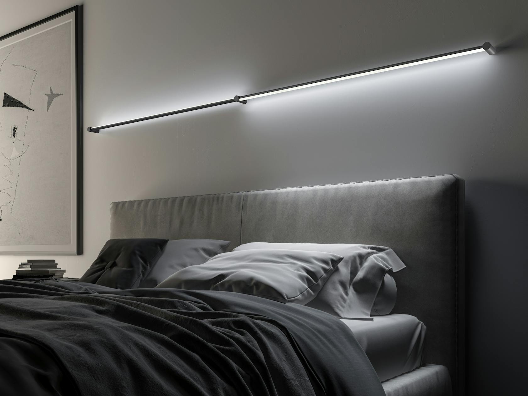 Sonneman Way Of Light Purolinear 360 Modular Lighting System Bedroom Installation