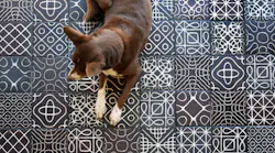 Flm Ceramics Sound Wave Variegated Inverted Dog