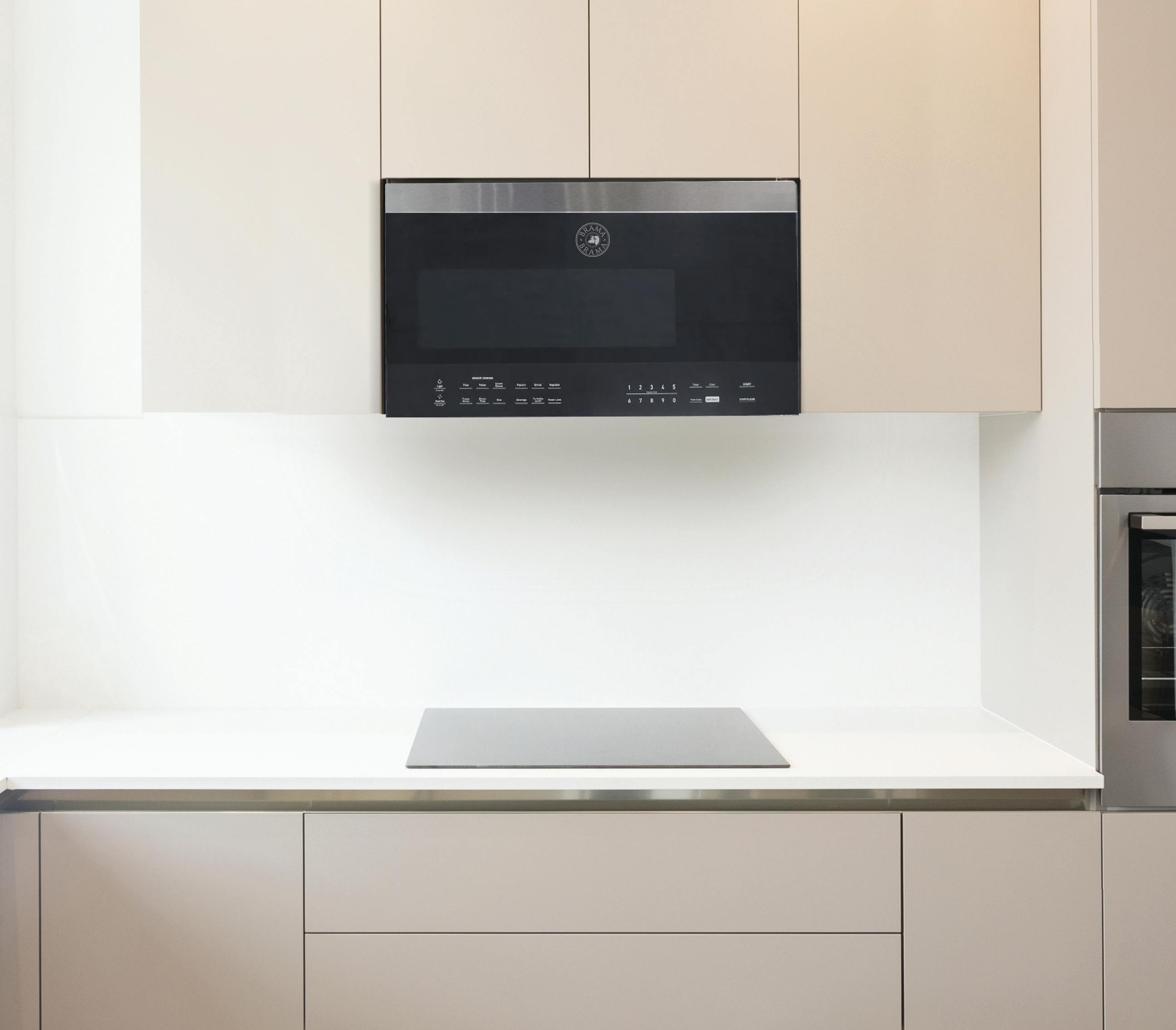 Vinotem Brama 30inch Over Range Microwave Oven Installed