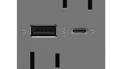 Legrand Adorne Ultra Fast Usb Outlet Gray