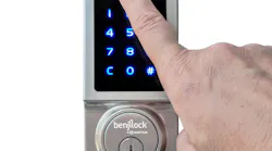 Benji Lock By Hampton Satin Nickel Fingerprint Door Lock Silo