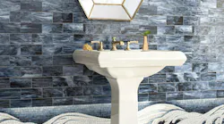 New Ravenna Gracie Collection Hand Painted Glass Mosaics Waves