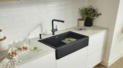 Black Modern Apron Front Sink Min