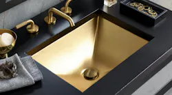 Amara Fireclay Bathroom Sink Matte Gold Pml2014 G Undermount