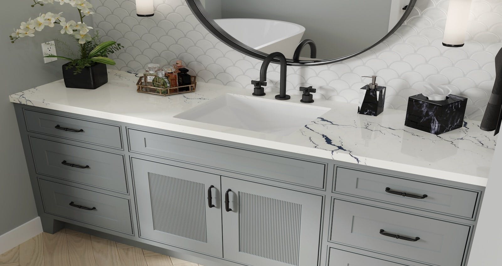 Scroll down to learn more about Dura Supreme Cabinetry's reeded doors and other recently released products.