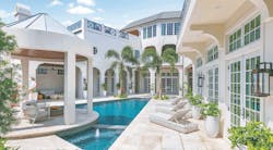 The Pearl’s award-winning lanai (top and far left) surrounds a pool with multiple outdoor living spaces and activities, including a gazebo with a firepit. The Pearl’s award-winning lanai (top and far left) surrounds a pool with multiple outdoor living spaces and activities, including a gazebo with a firepit.