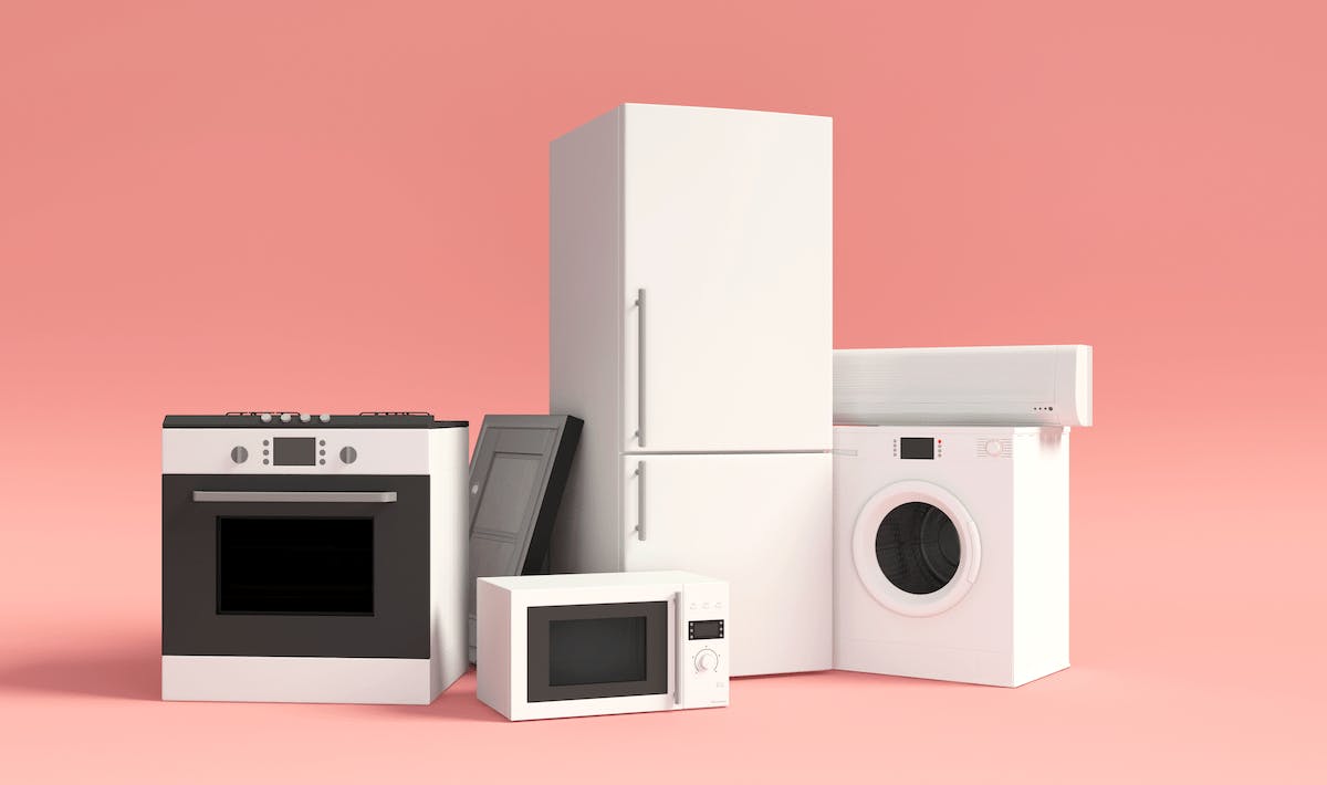 Energy efficient home appliances including refrigerator and laundry dryer