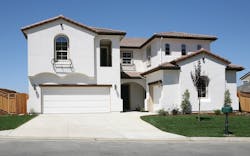 Stucco: the most popular exterior material for single-family home starts in 2023. Stucco: the most popular exterior material for single-family home starts in 2023.