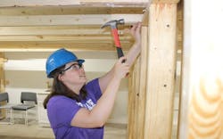 Students at the program will gain hands-on carpentry experience. Students at the program will gain hands-on carpentry experience.