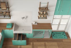 Design details that cater to pets can also enhance the look of your home. Design details that cater to pets can also enhance the look of your home.