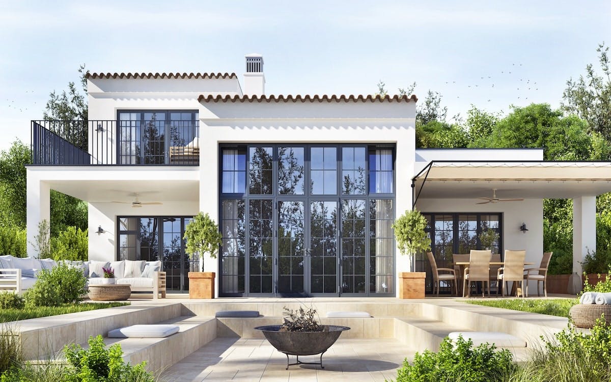 In 2025 homeowners will be looking to add green outdoor spaces and interesting rooflines, among other elements, to their home exteriors.