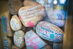 Goodall Homes-company goals written on rocks Goodall Homes-company goals written on rocks